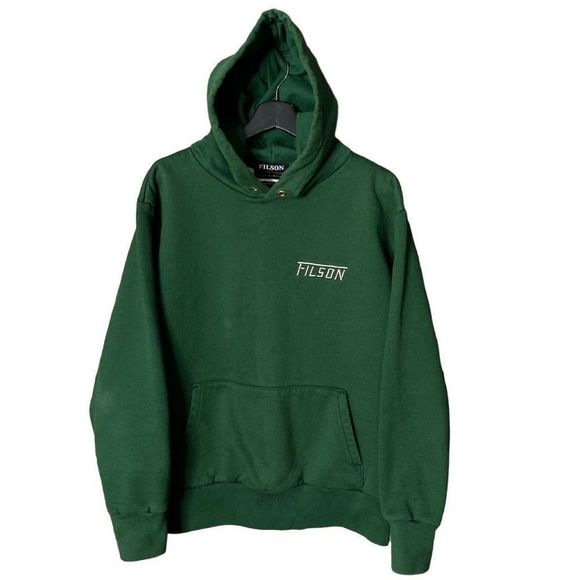 Available VTG Rare Filson Heavyweight Embroidered Hoodie Medium - Picture 1 of 7